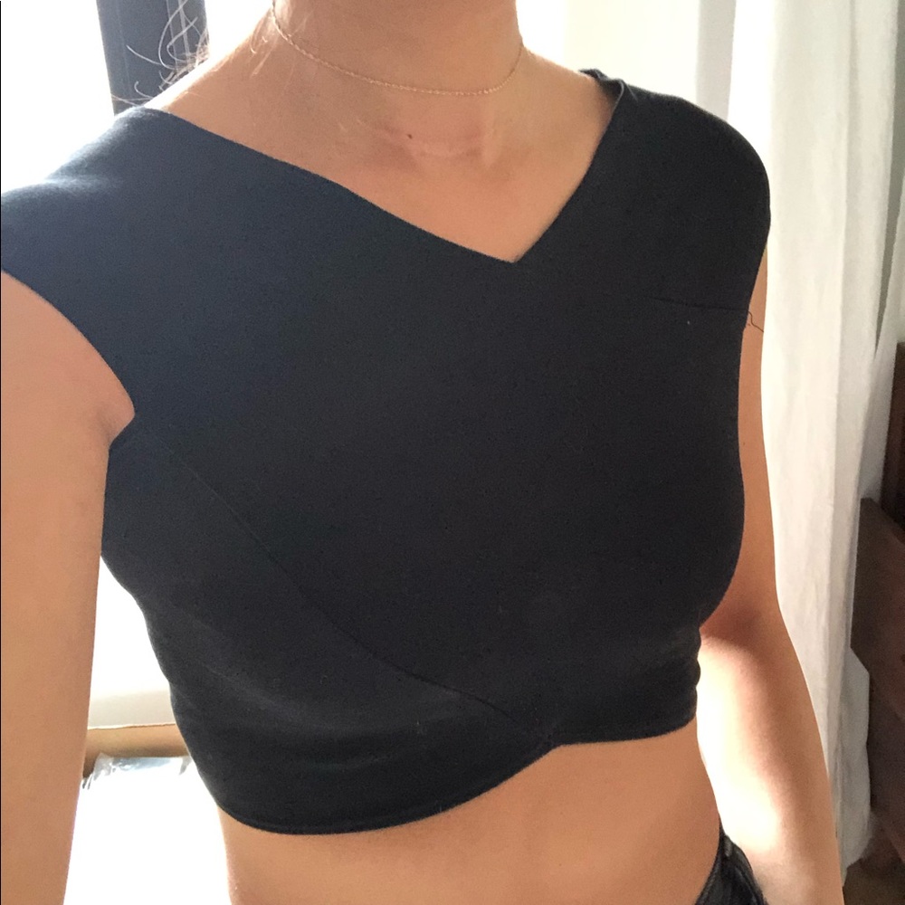 Reformation XXS crop top / black